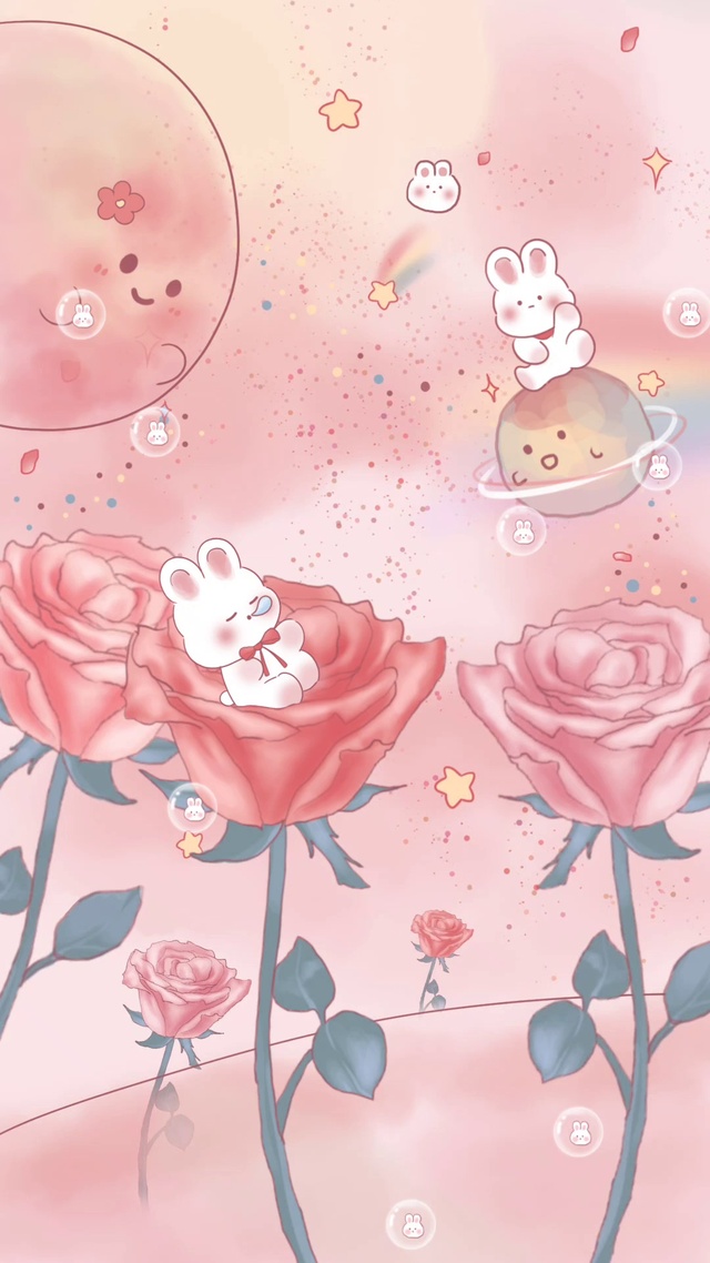 玫瑰星球可爱萌兔小清新4