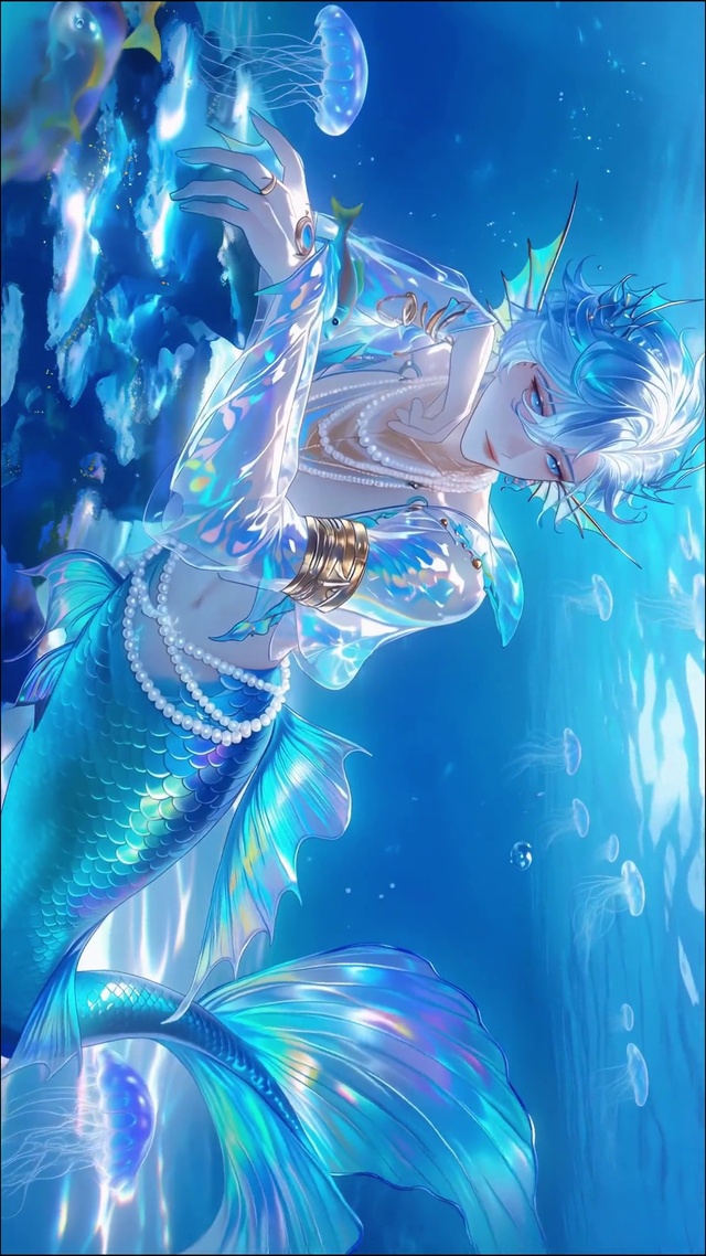 唯美海底人鱼王子