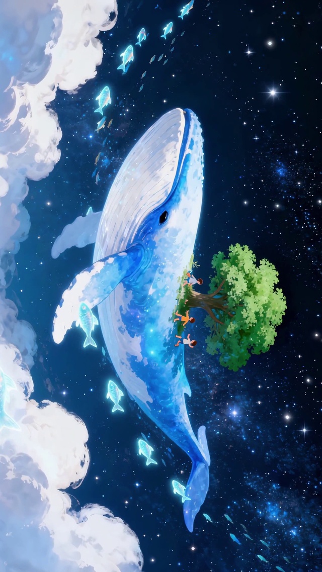 星空蓝鲸治愈奇幻之旅