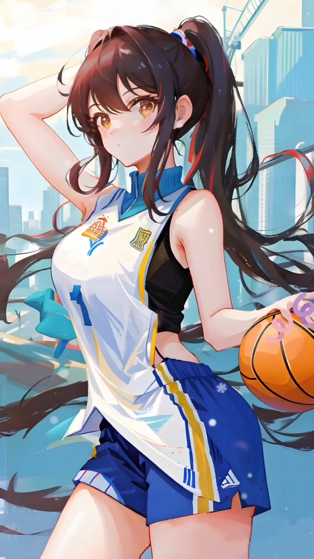 篮球女孩酷飒可爱