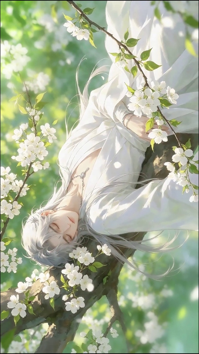 一眼万年绝美古风樱花少年