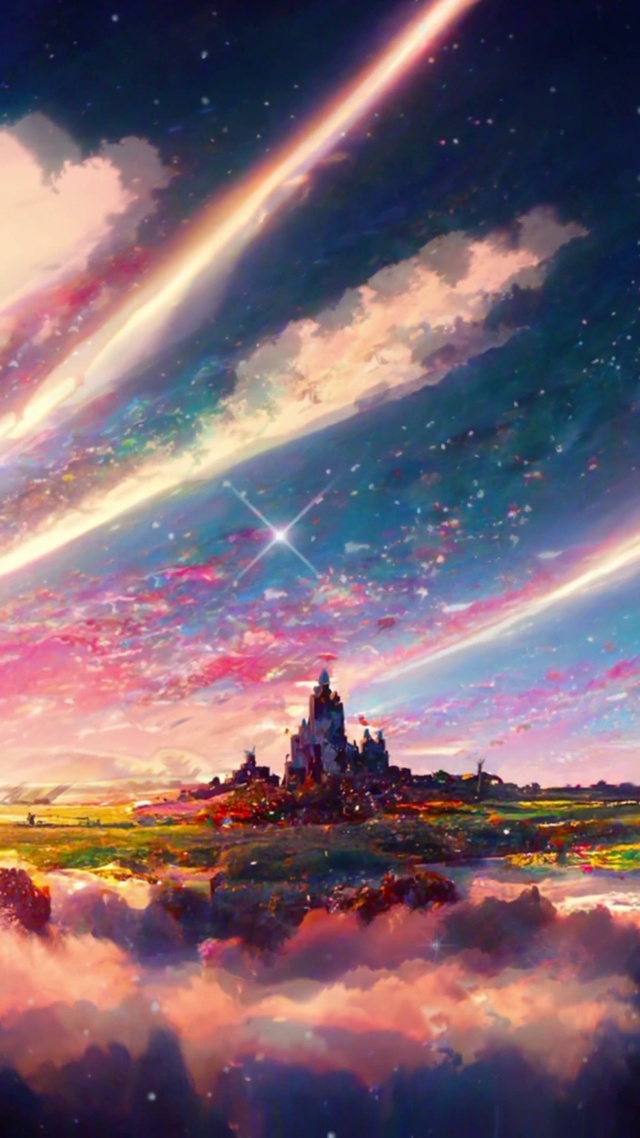 4K唯美星空城堡