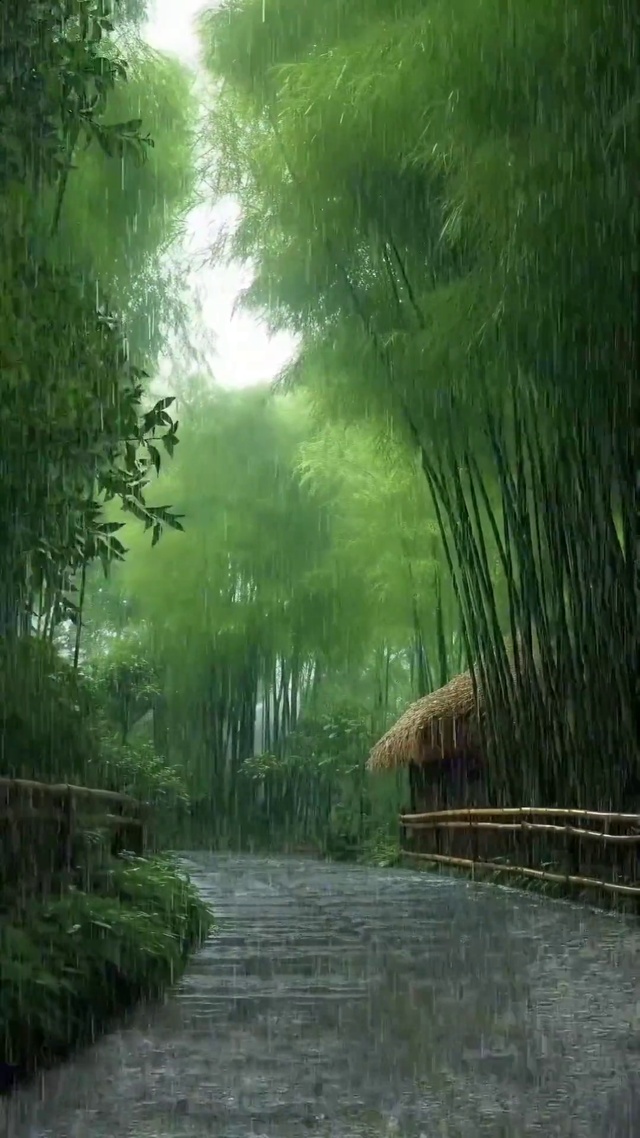 竹林-雨
