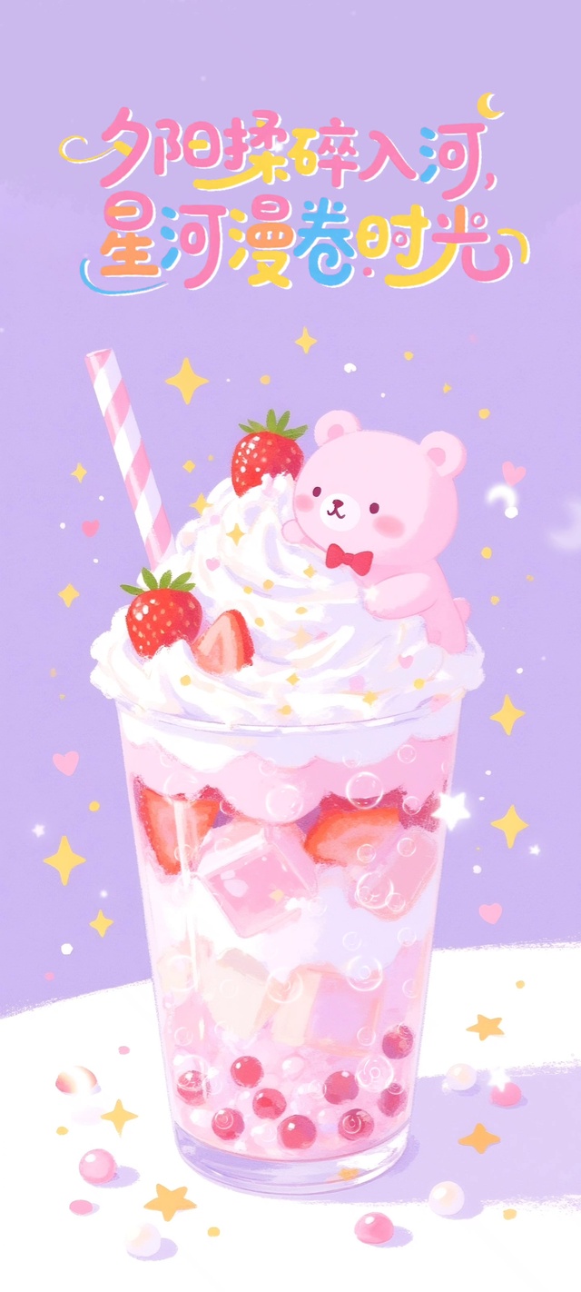 夕阳揉碎入河，星河漫卷时光