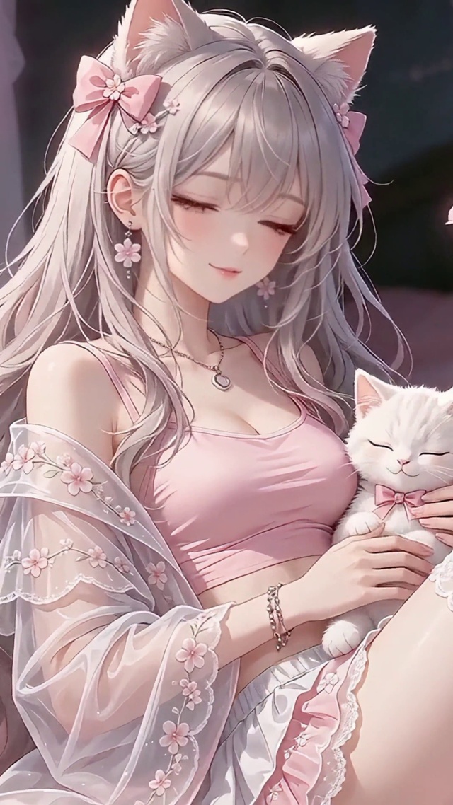 抱猫萝莉