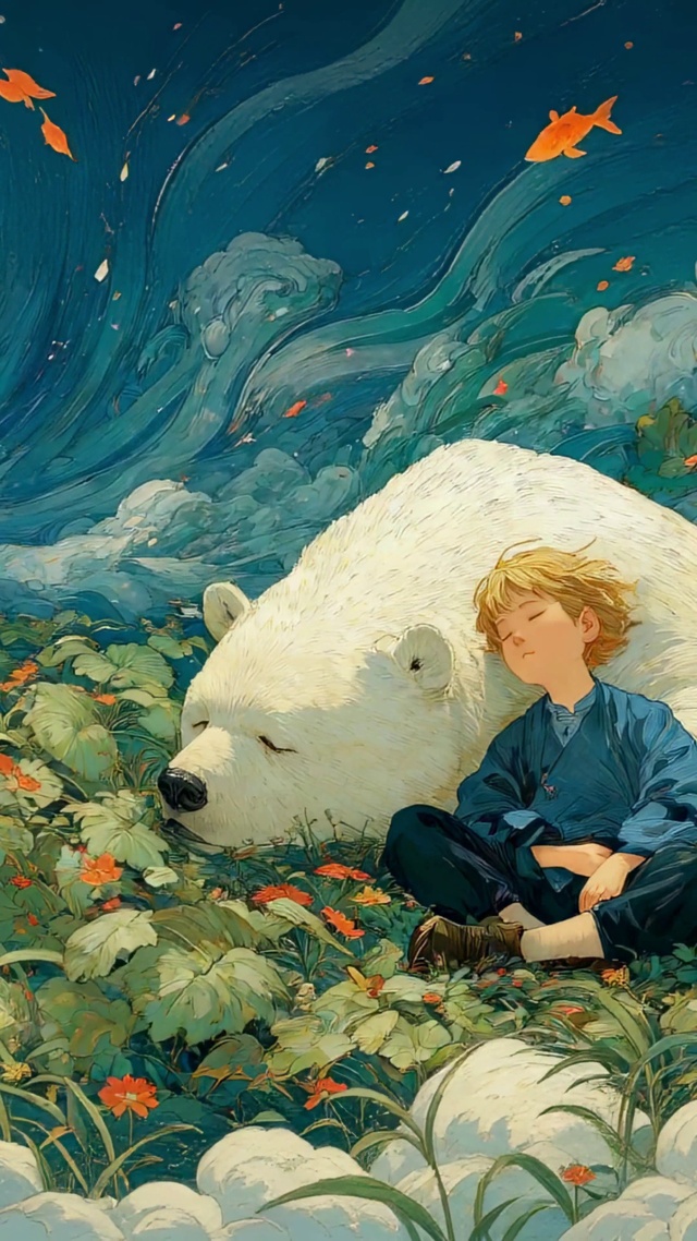 星海游鱼下的休憩时光