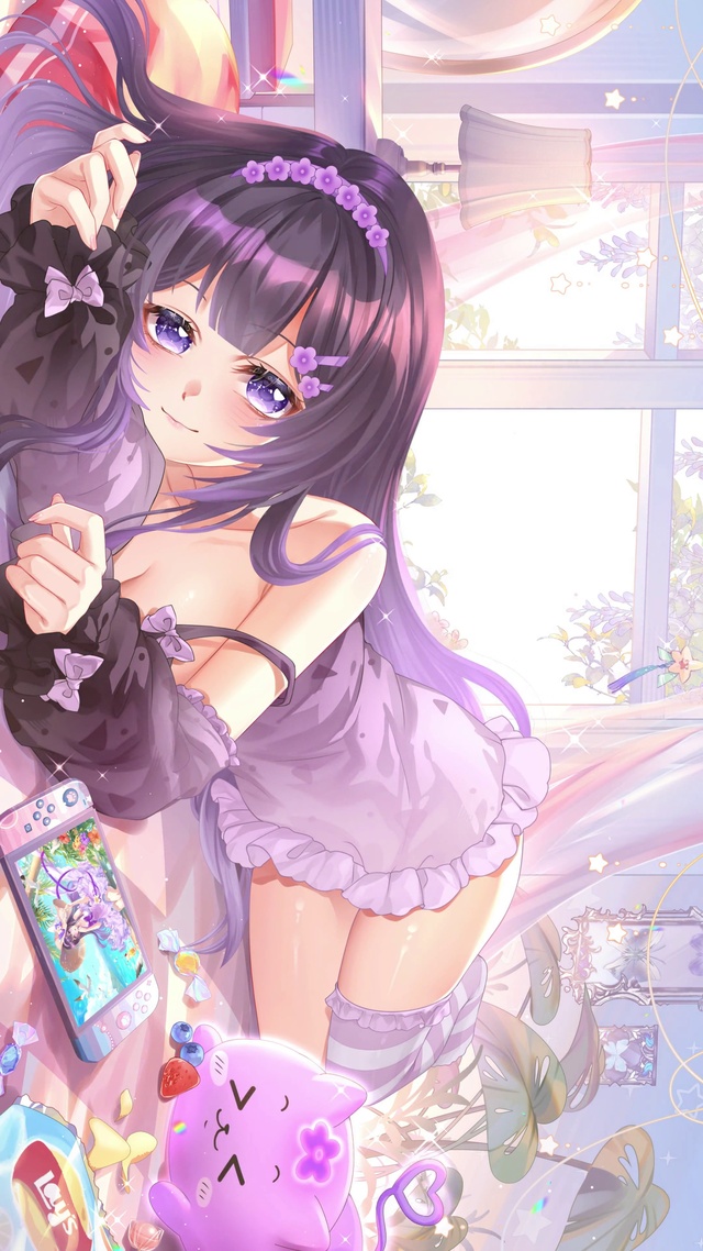 紫发少女