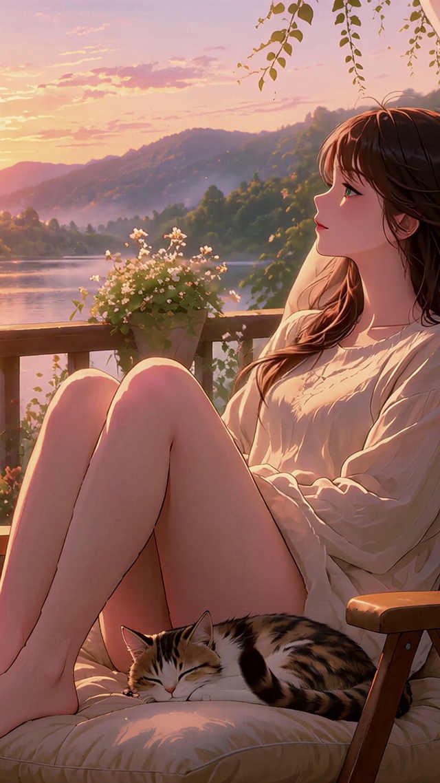 湖畔少女