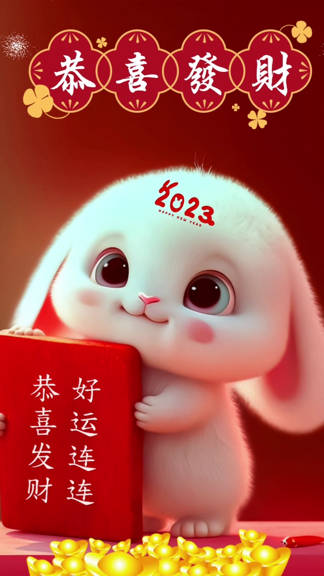 2023新年快乐兔子