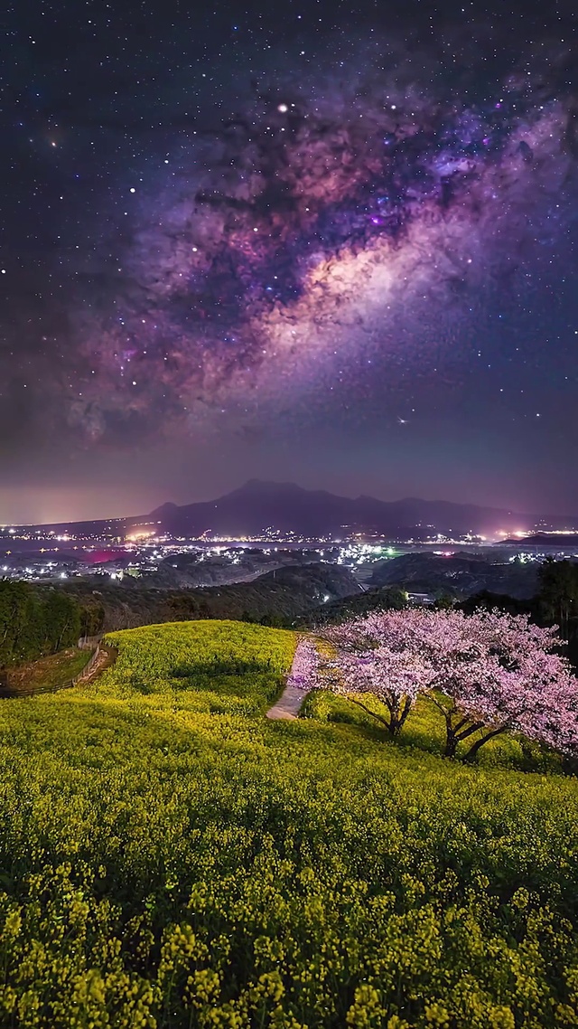 唯美星辰油菜花海