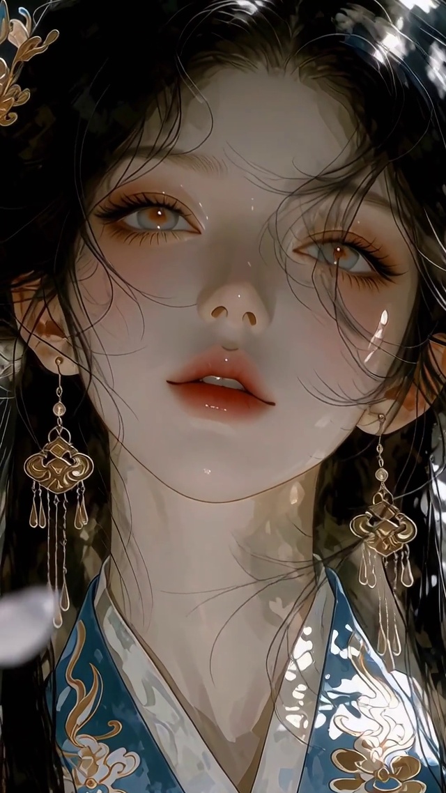 二次元古风冷艳美女
