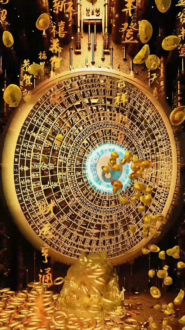 吸金阵4k发财壁纸