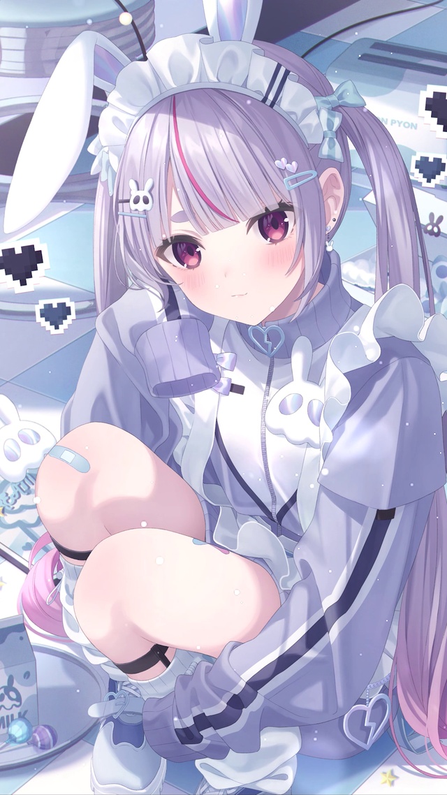 电玩兔耳少女