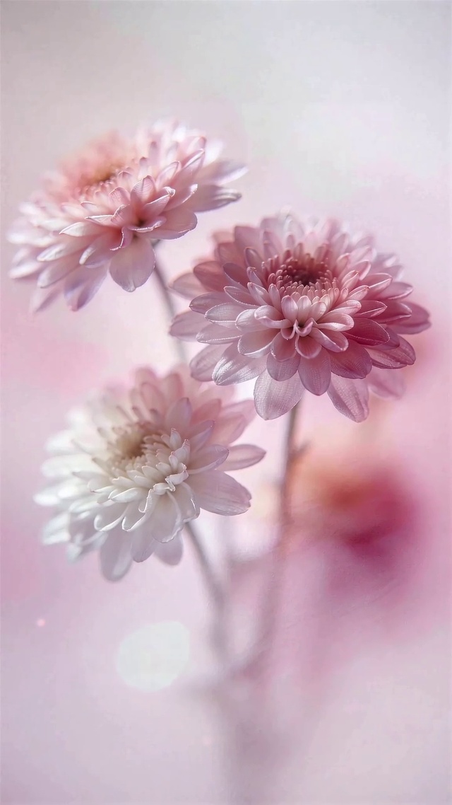 银子‖大丽花动态壁纸
