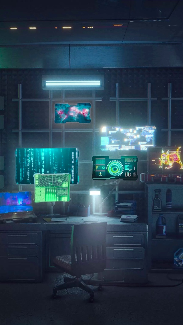 赛博朋克科幻房间