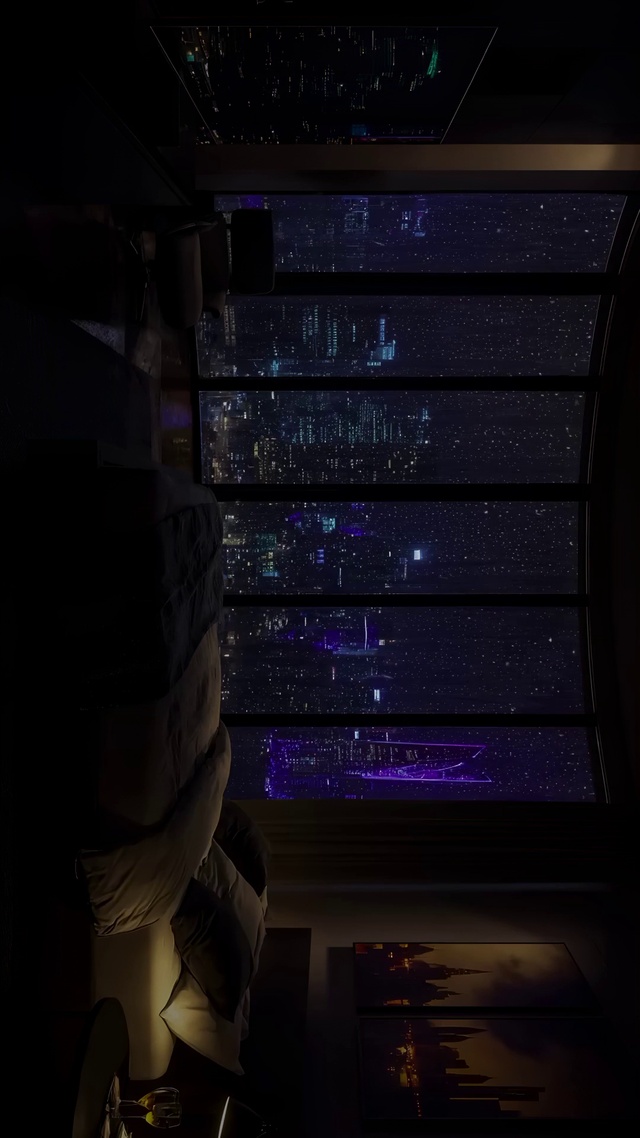 雨夜卧室