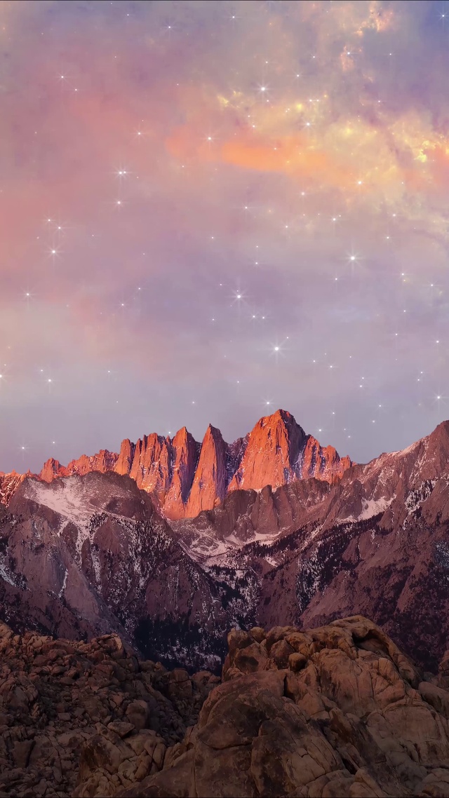 8k超清唯美山川星空