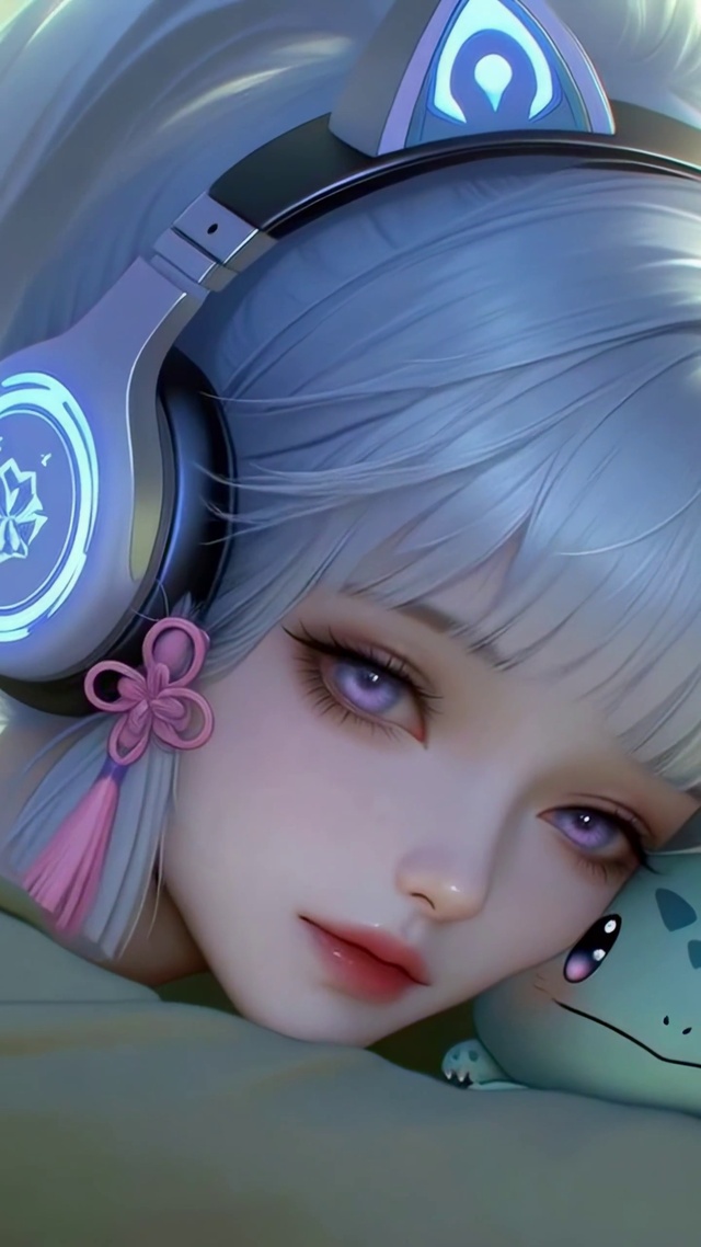 柔光下的少女