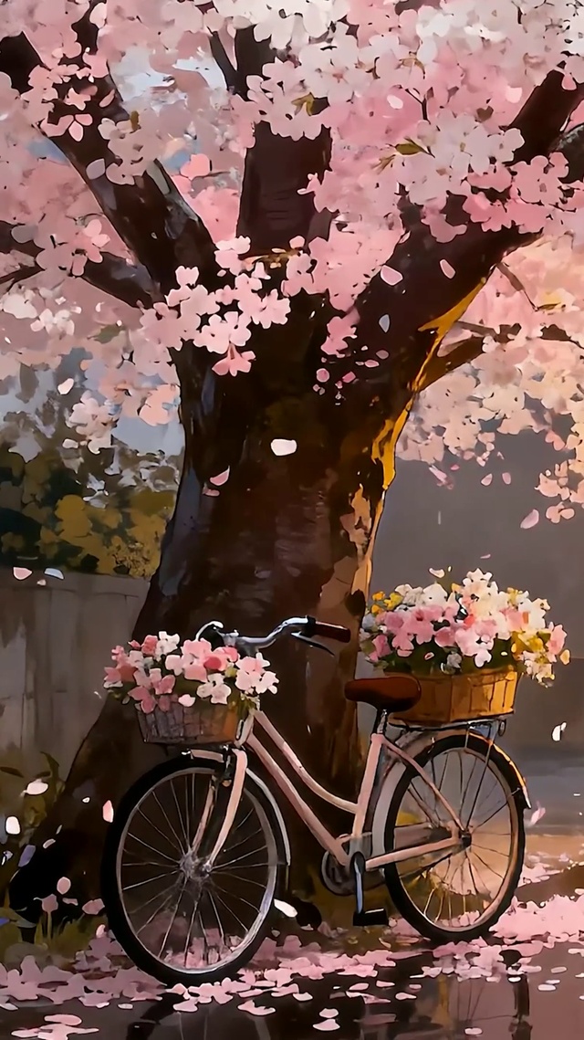 樱花树木