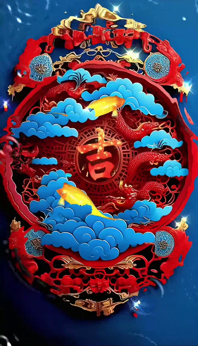 吉祥锦鲤4k动态壁纸