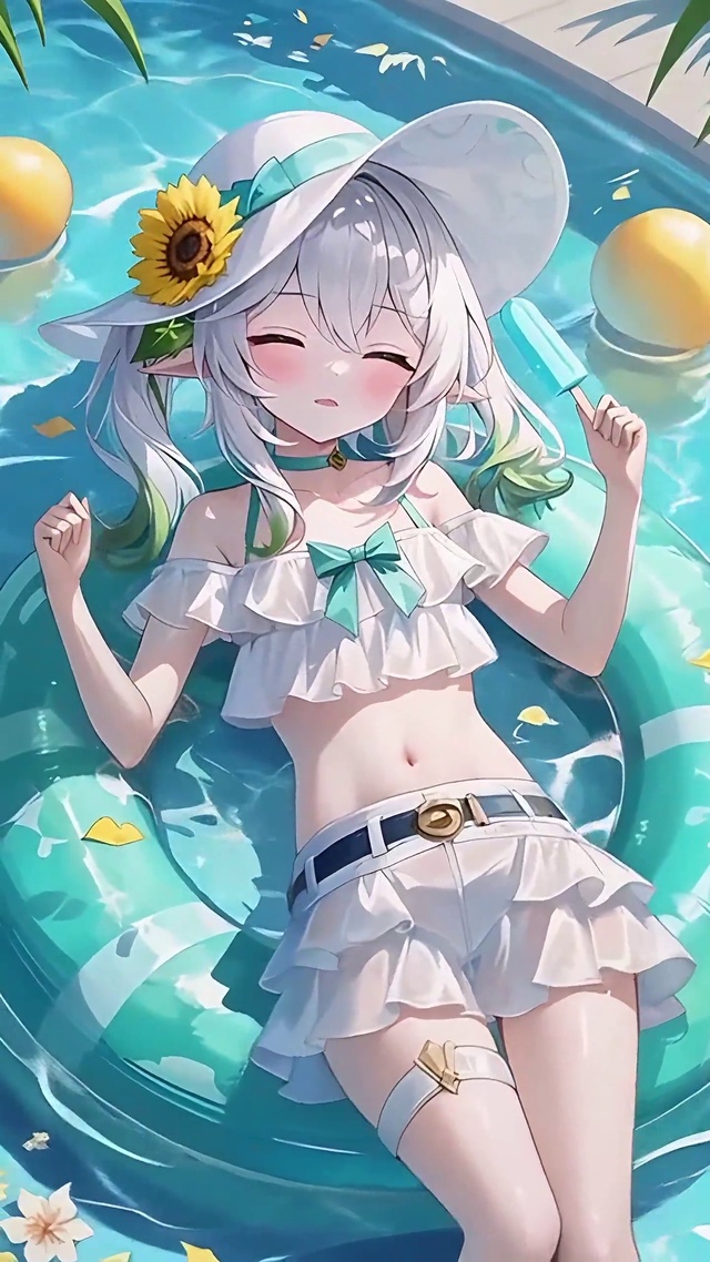 纳西妲丨夏日泳池丨