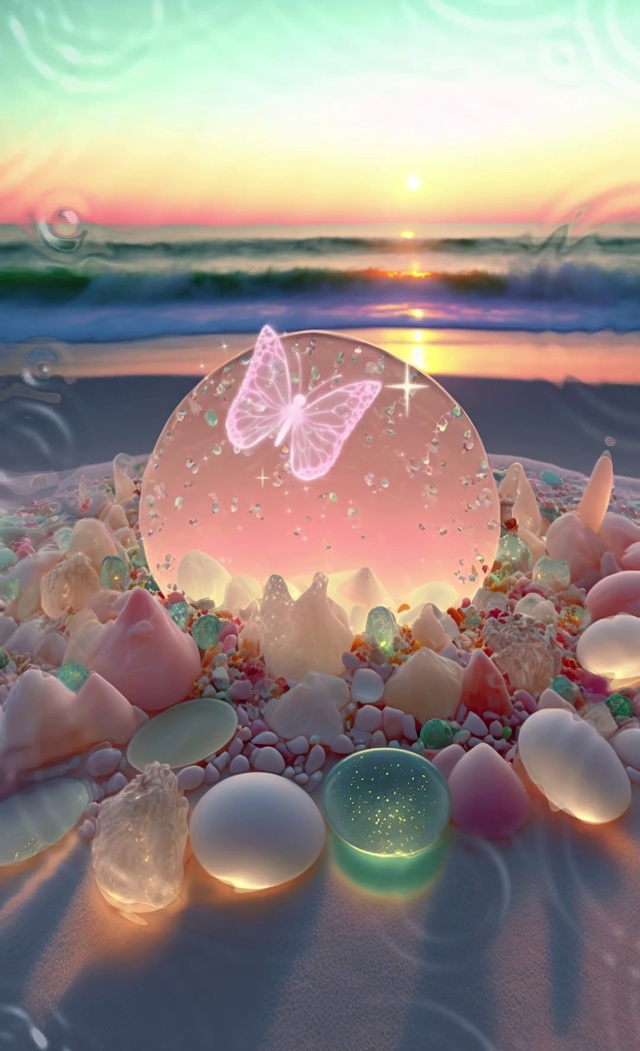 唯美意境梦幻鹅卵石