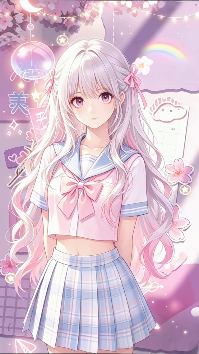 二次元粉樱少女