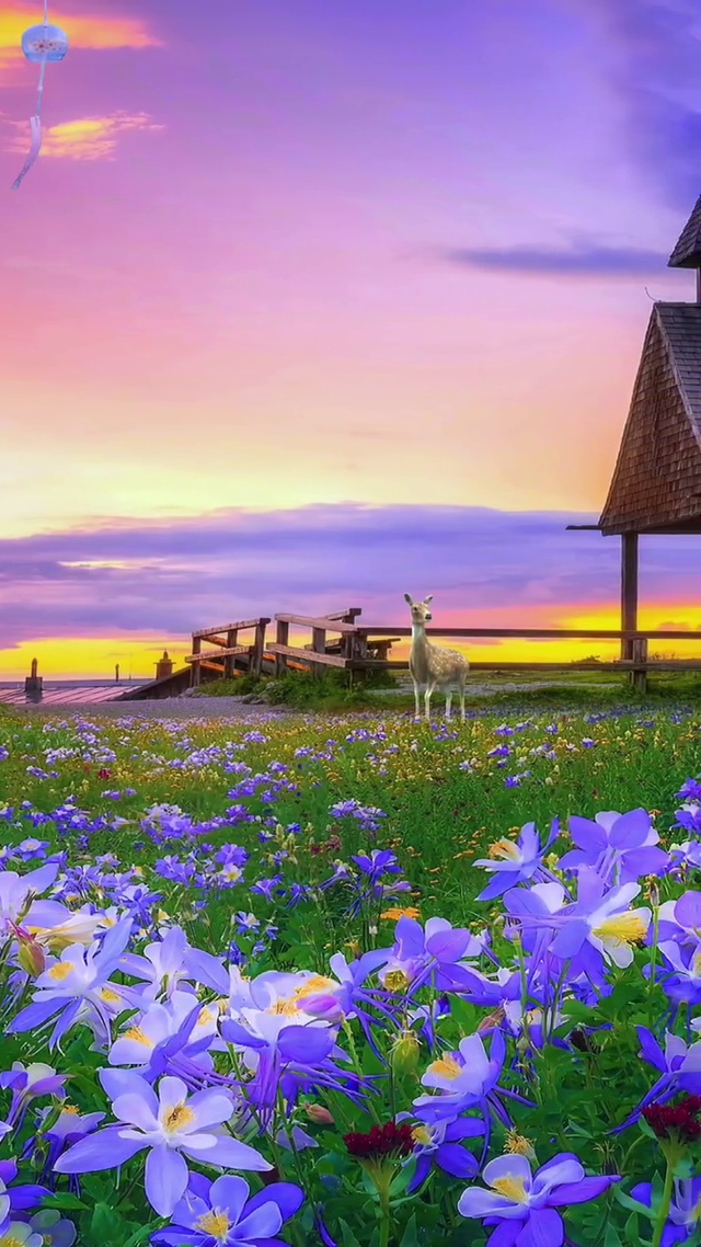 紫色花海