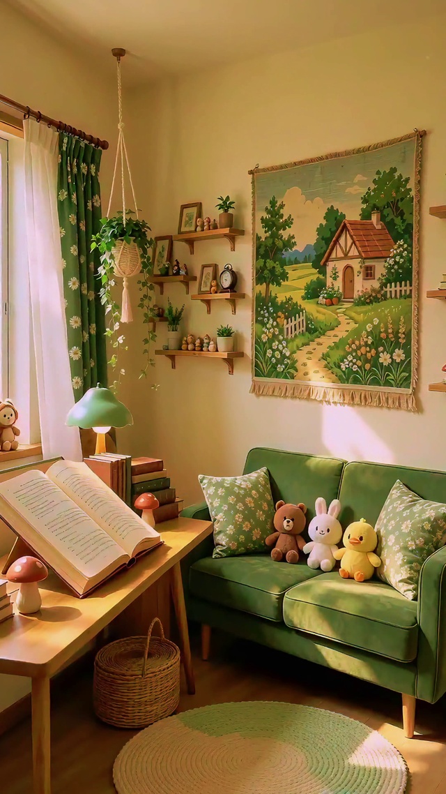 墨绿色小屋