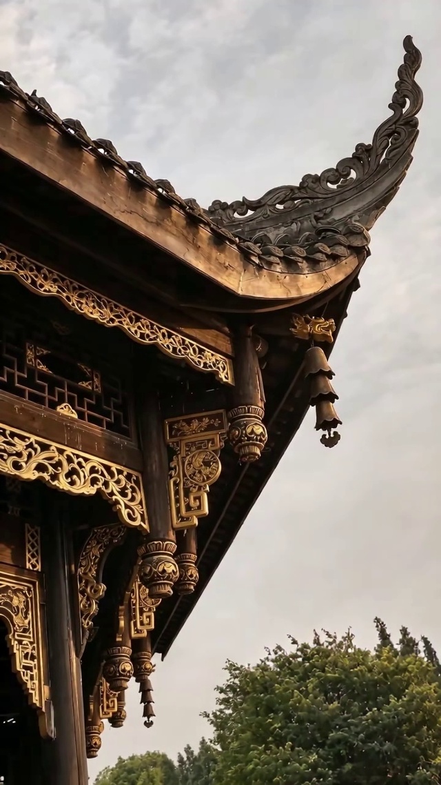 古风飞檐无缝循环动态壁纸