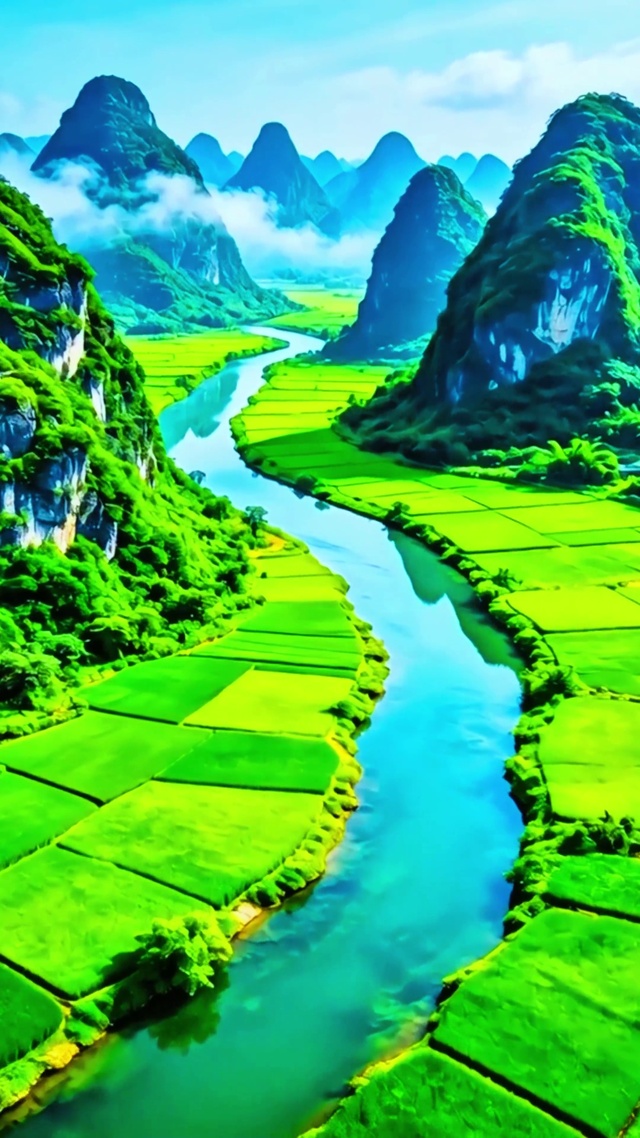 护眼桂林山水