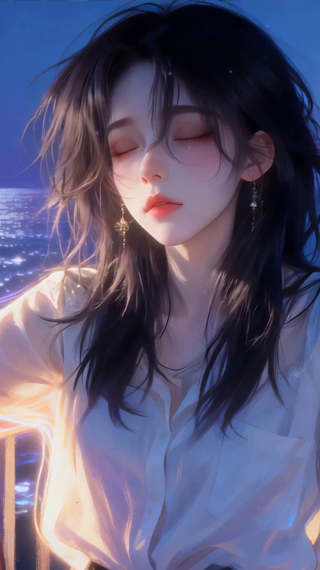 欣赏海景女孩