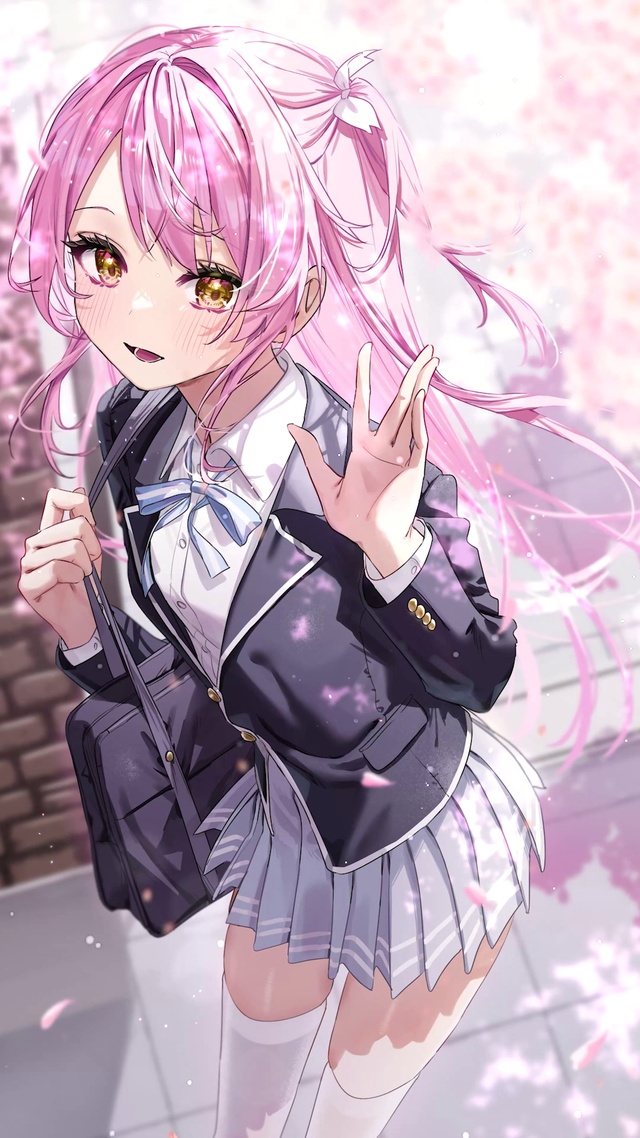 可爱放学后清纯少女