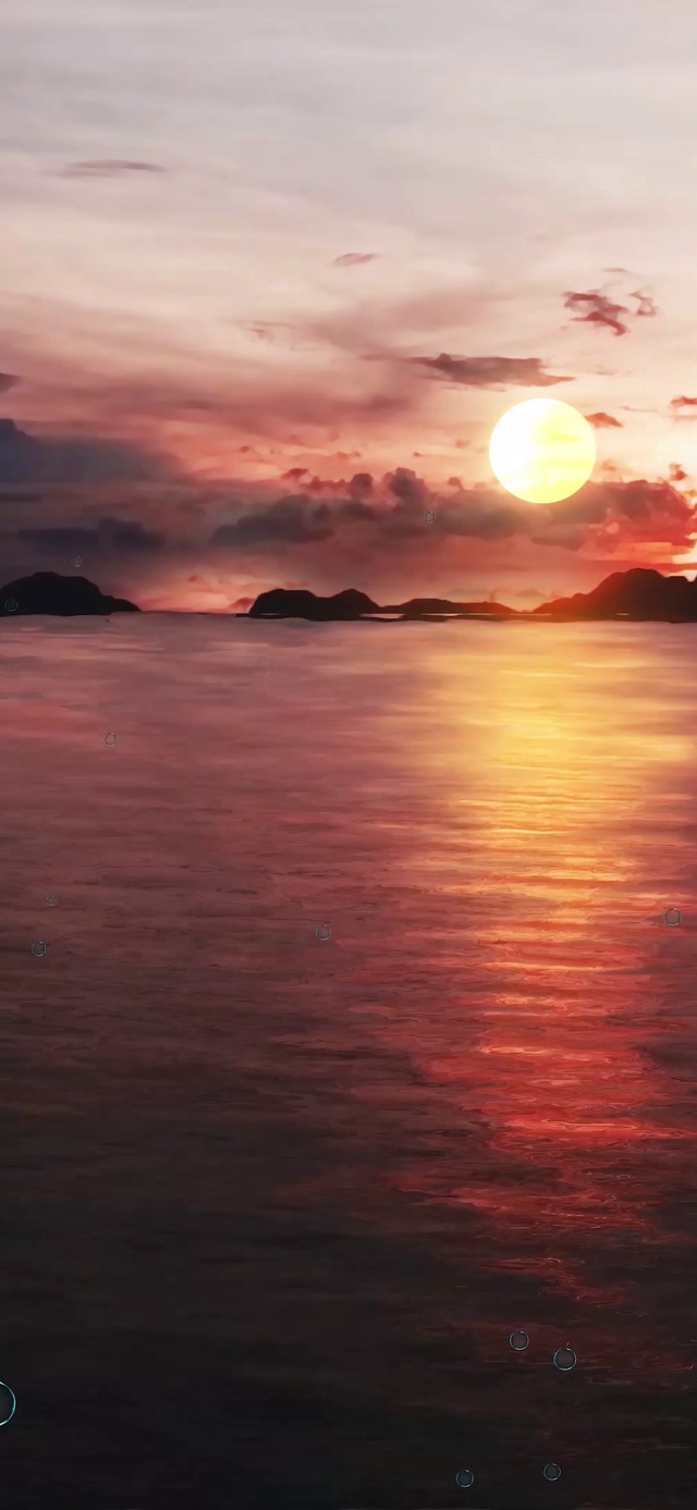 日出大海