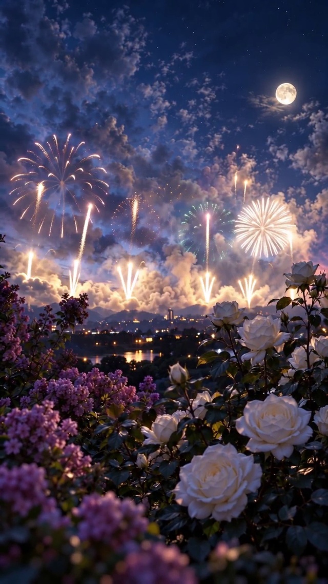 月夜烟花盛典