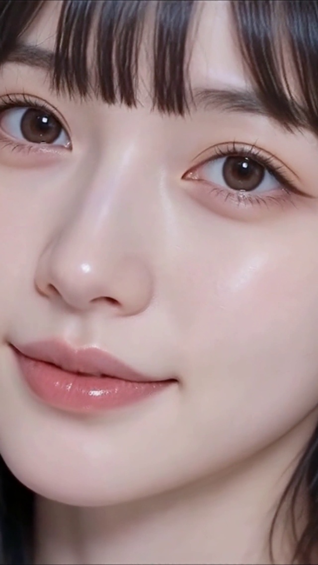高清治愈微笑少女