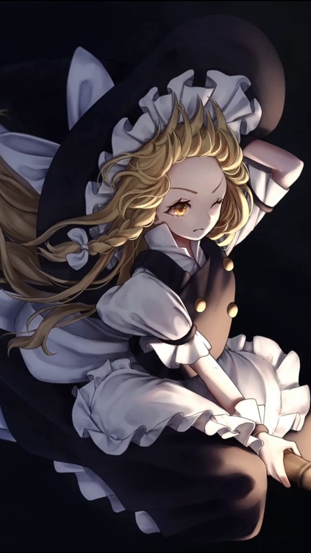 御空飞行的魔理沙 动漫手机动态壁纸 动漫手机壁纸下载 元气壁纸