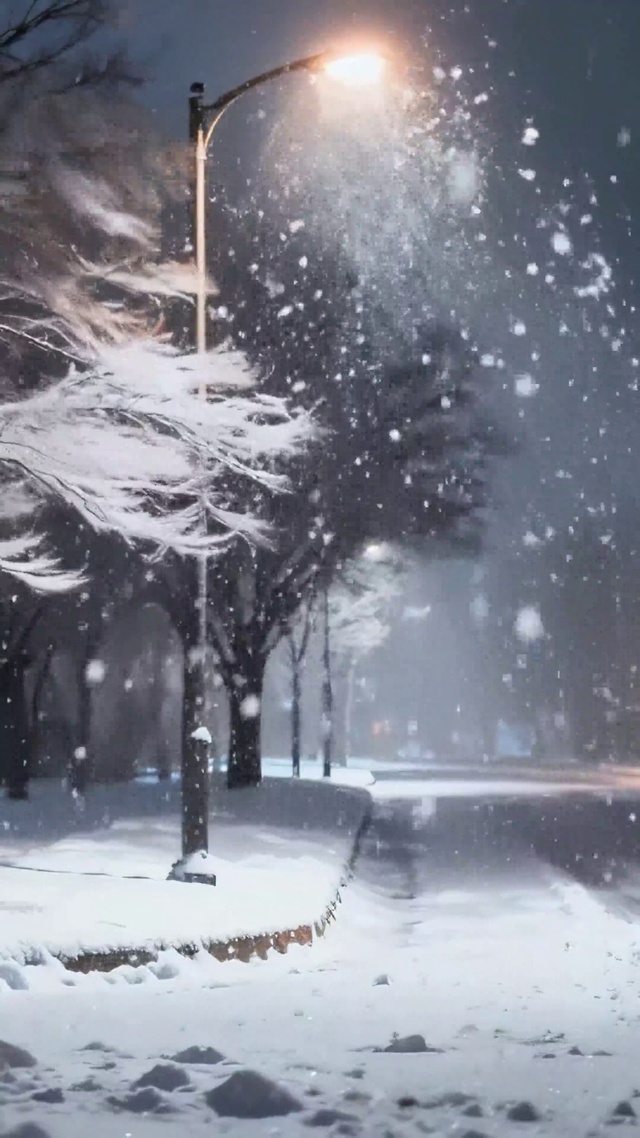 雪夜街景