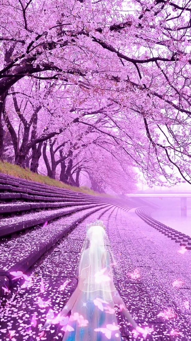 樱花树下的等待