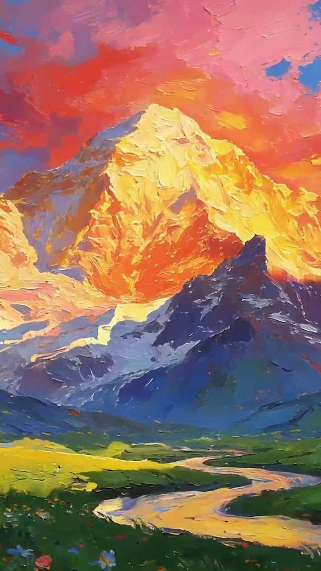 高山河流
