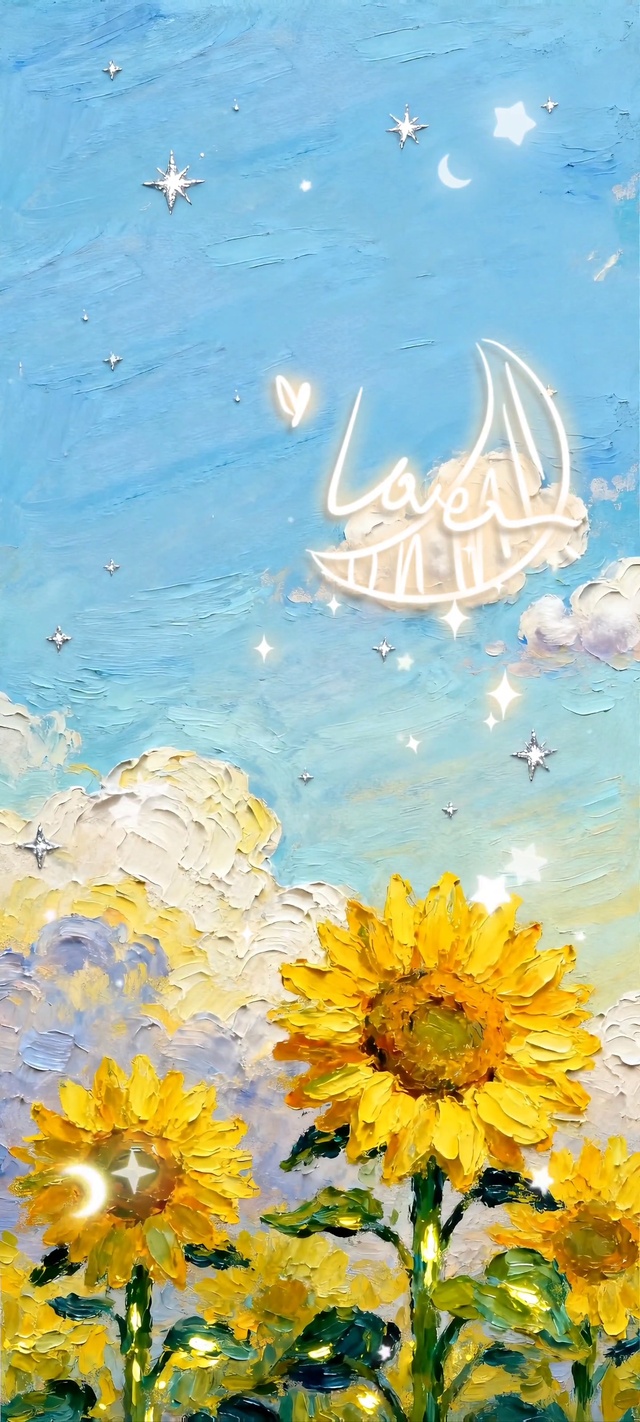 蓝天云絮的向日葵之约