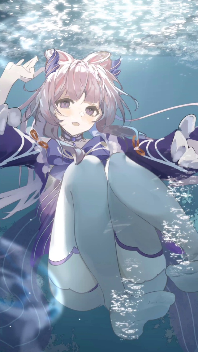 深海唯美少女壁纸4k