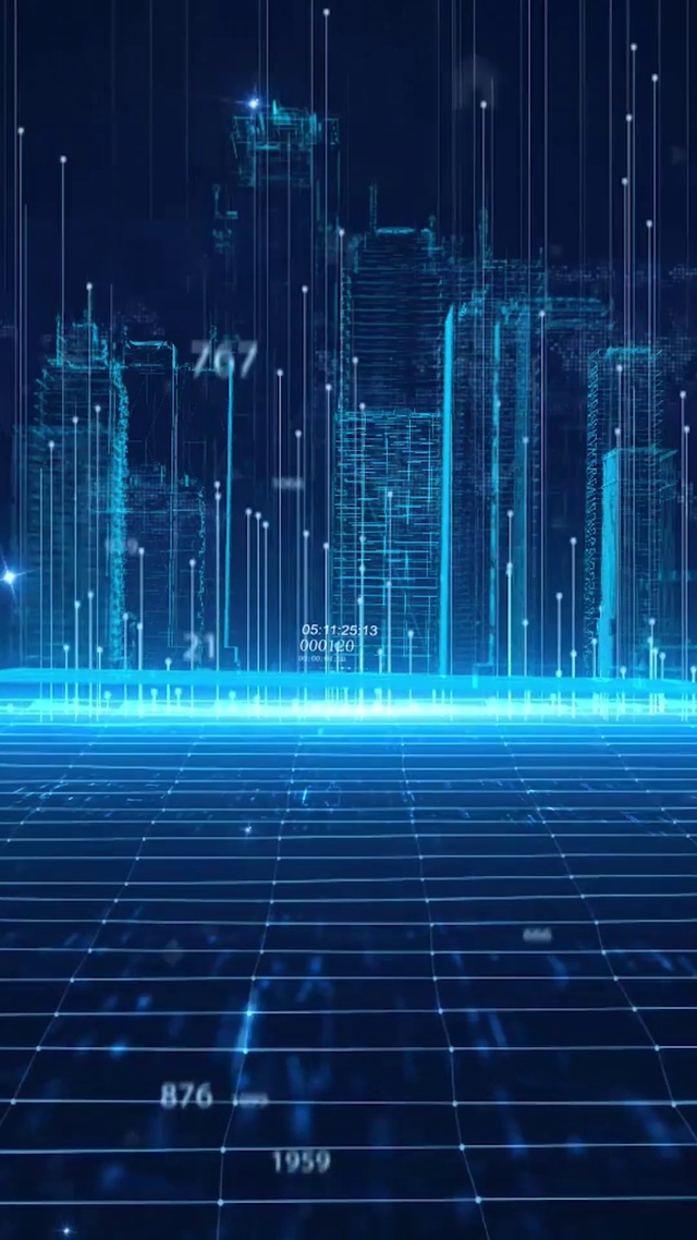 科技大数据数字雨