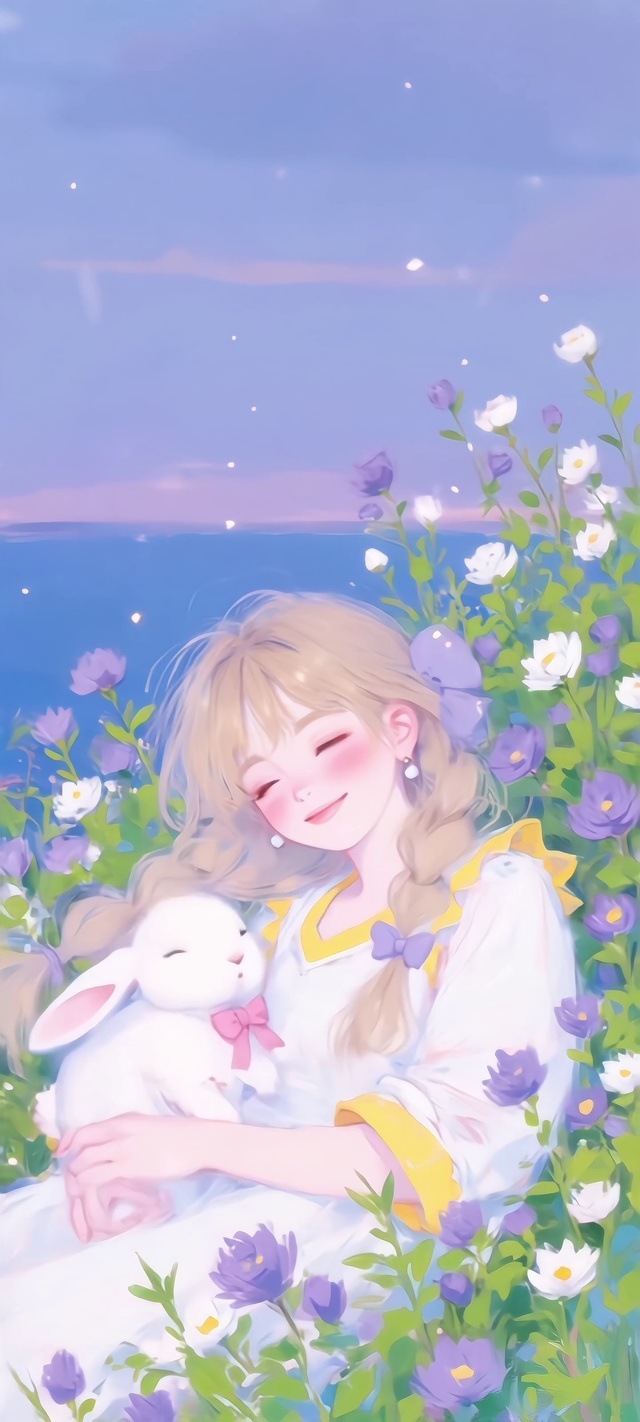 少女与白兔的甜软时光