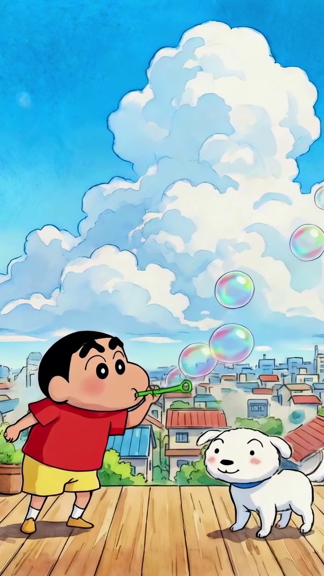 阳光露台和彩虹泡泡