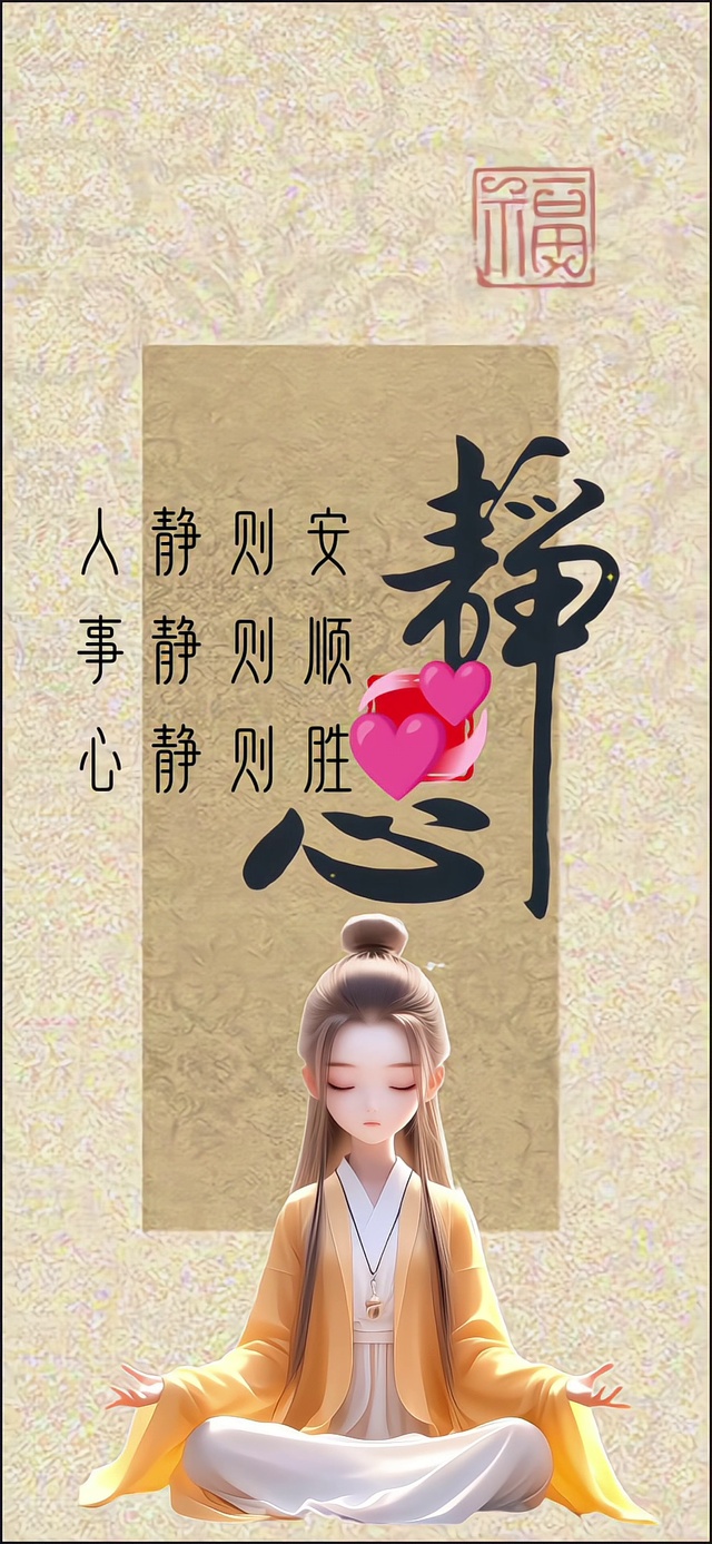 静心佛系文字壁纸