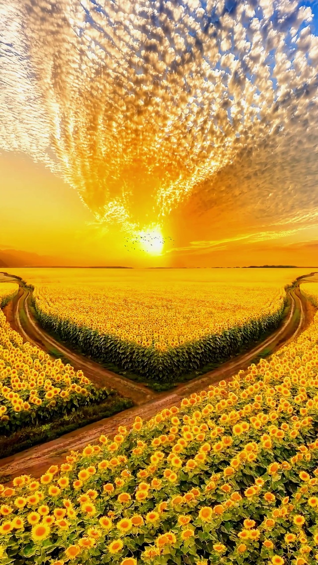 唯美向日葵花海