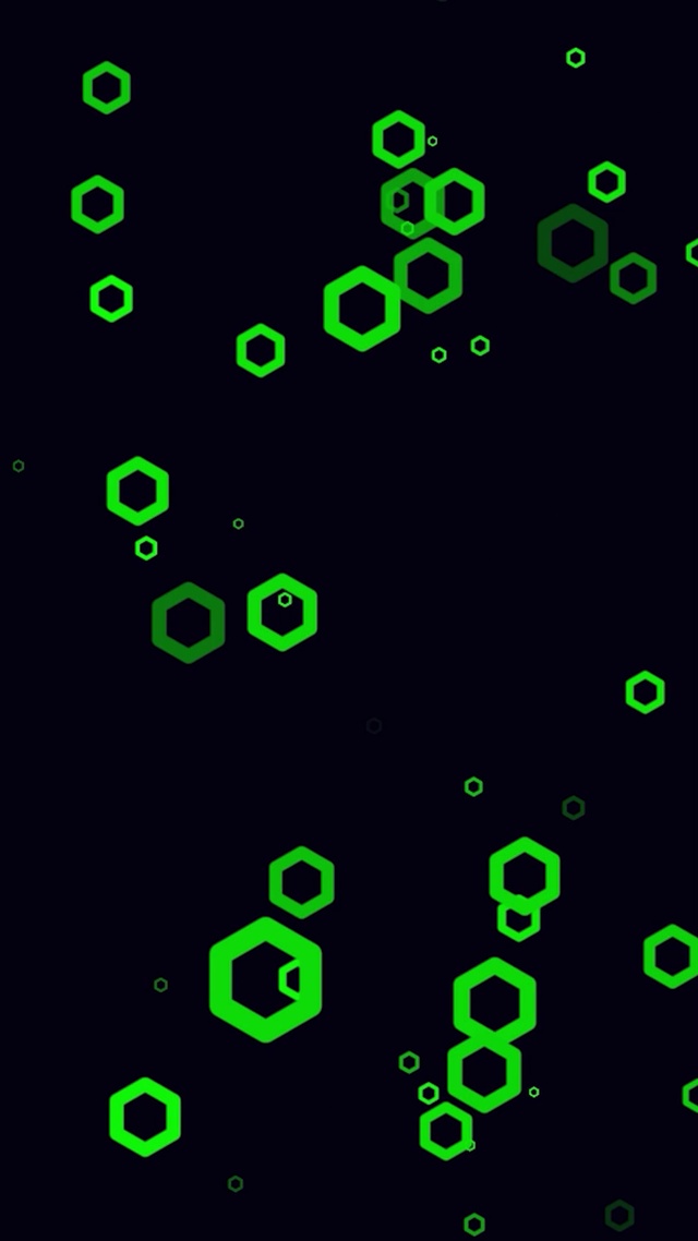 闪烁六边形-绿色(双端)