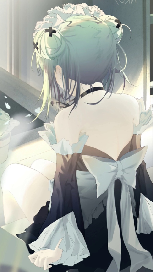 可爱丸子头女孩