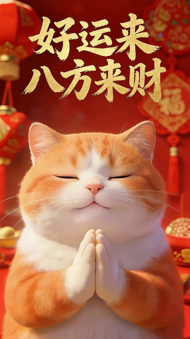 好运小猫祈福